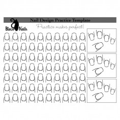 Nail Art Design Practice Sheet