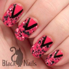 Black and Pink Pretty Polka Dots