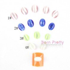5pcs Lovely Colorful Opal 3D Nail Sticker