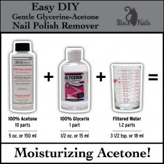 Easy DIY Gentle Glycerin Acetone Nail Polish Remover