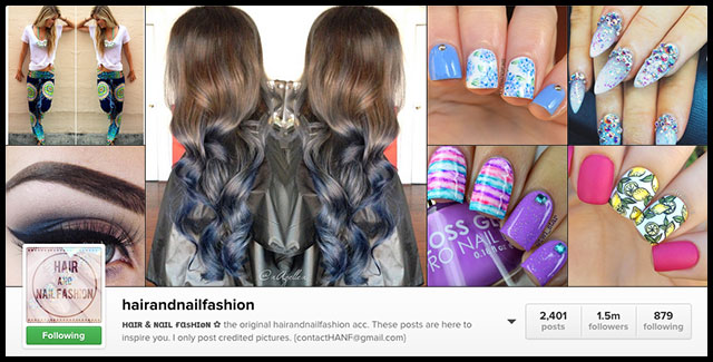 Hair & Nail Fashion on Instagram