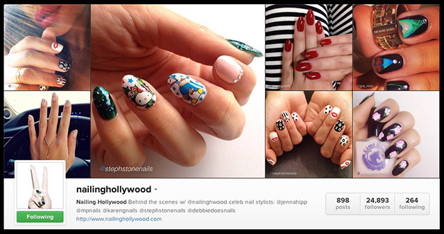 Nailing Hollywood on Instagram