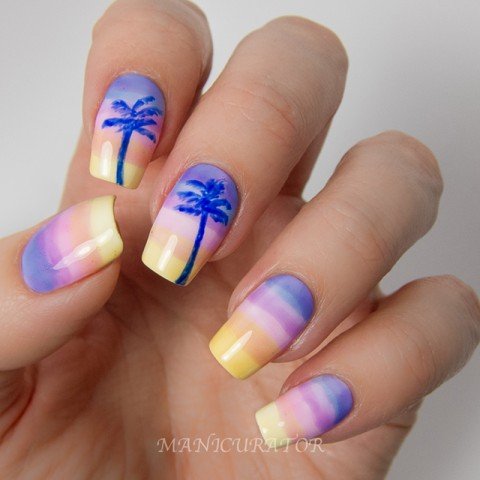 OPI Sheer Tints Summer Gradient by the Manicurator