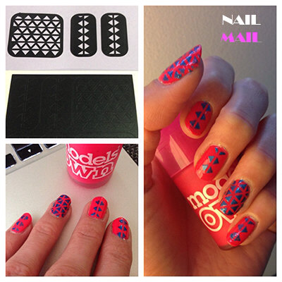 Nail Mail Geometric Triangles