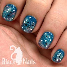 Blue Glitter Galaxy