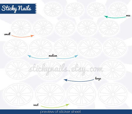 Radiant Nail Art Stencils by Sticky Nails