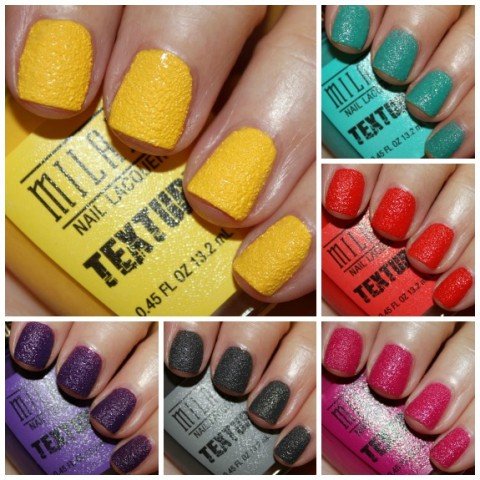 Milani Texture Swatches by Vampy Varnish